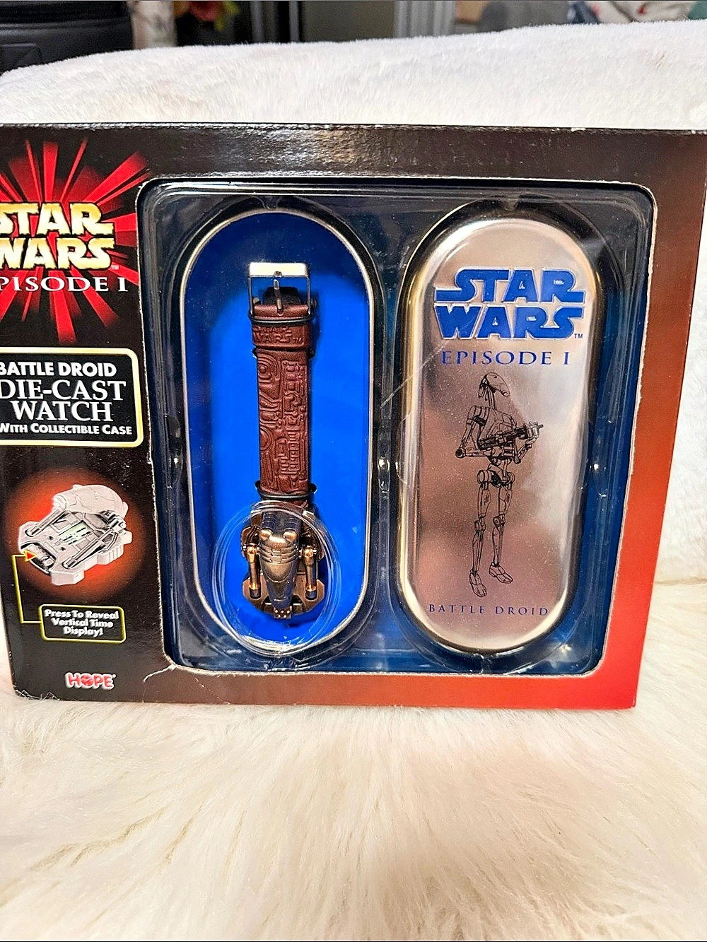 Star Wars Battle Droid Die-Cast Watch Die-Cast Watch with Collectible Case